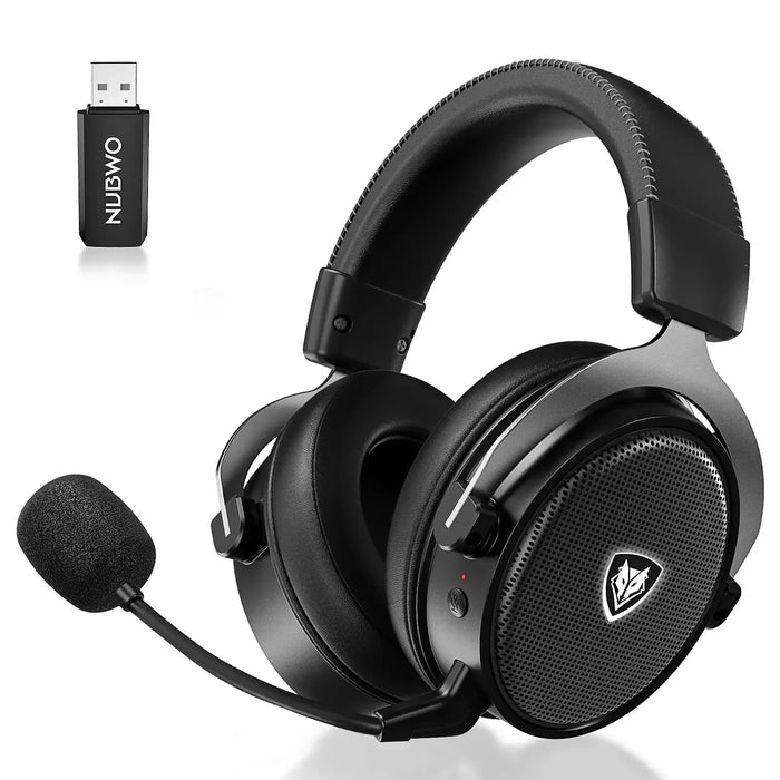 NUBWO® G-serien - Trådløst gaming-headset med 2,4 GHz & Bluetooth 5.3-teknologi, støjreducerende mikrofon og stereolyd - Kompatibel med PS5 / PS4 / PC / Computer / Telefon / XBOX / Switch