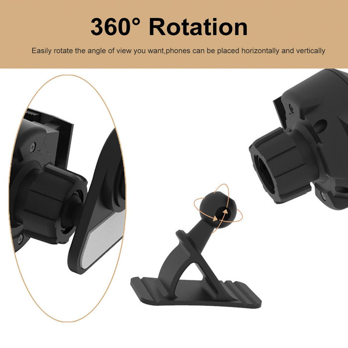 Auto-Lock Phone Holder Stand Bracket - 360° Rotation for Car Dashboard and Air Vent, Compatible with iPhone 12, XS, 11 Pro, POCO X3 NFC - Ideal for Hands-Free Mobile Phone Use in Vehicles - Shopsta EU