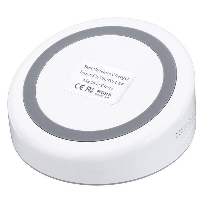 Bakeey 10W Qi Wireless Charger - Quick Charge, Fast Charging, Mirror Face, LED Ring Indicator - Ideal for Effortless and Stylish Charging on the Go - Shopsta EU