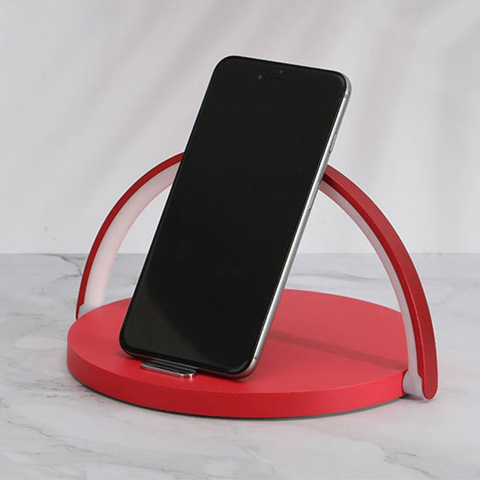 Bakeey 3 IN 1 - 10W Fast Wireless Charger, Desktop LED Lamp, Adjustable Night Light Phone Holder - Ideal for iPhone 11 Pro, Samsung and Huawei Users - Shopsta EU