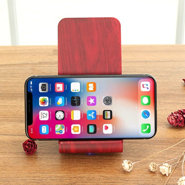 Bakeey Qi - Wooden Wireless Charger Desktop Holder for iPhone X, 8, 8Plus, Samsung S8, S7 Edge, Note 8 - Ideal for Keeping Your Devices Charged and Organized - Shopsta EU