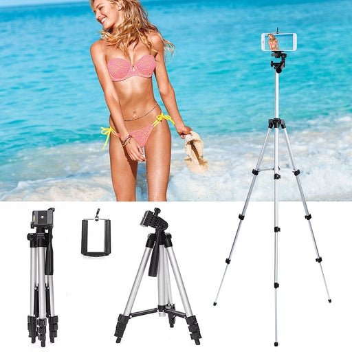 Camcorder Tripod Stand - Telescopic Mobile Phone Camera Mount - Perfect for Steady Smartphone Photography - Shopsta EU