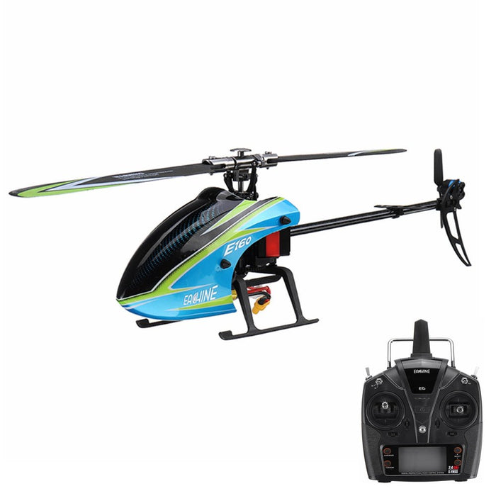 Eachine E160 V2 6CH - Dual Brushless 3D6G System Flybarless RC Helicopter BNF/RTF - Compatible with FUTABA S-FHSS for Hobbyists - Shopsta EU