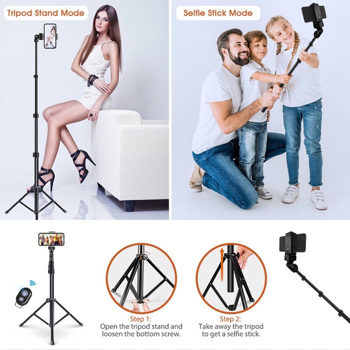 ELEGIANT EGS-08 - Multifunctional Selfie Stick with Adjustable 1.3m Telescopic Tripod Stand and Remote Shutter - Perfect for Camera Phone Photography Enthusiasts - Shopsta EU