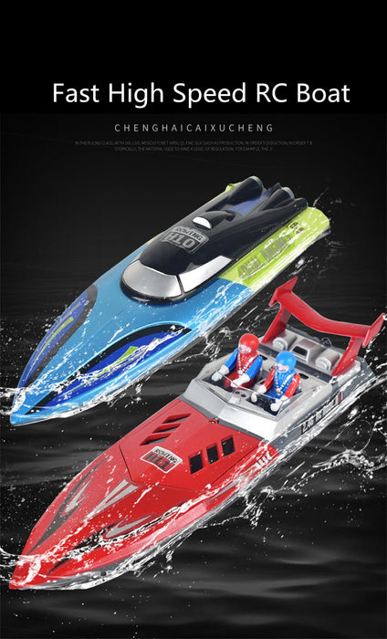 High-Speed H11 2.4G 4CH RC Boat - Waterproof, 20km/h Electric Racing Speedboat for Lakes & Pools - Perfect Remote Control Toy for Kids & Adults - Shopsta EU