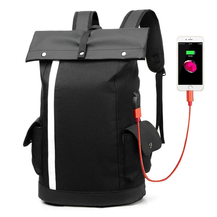 Laptop Bag Multifunction - USB Charging Port, School & Travel Backpack, Water Resistant Nylon - Casual Daypack for Students & Commuters - Shopsta EU