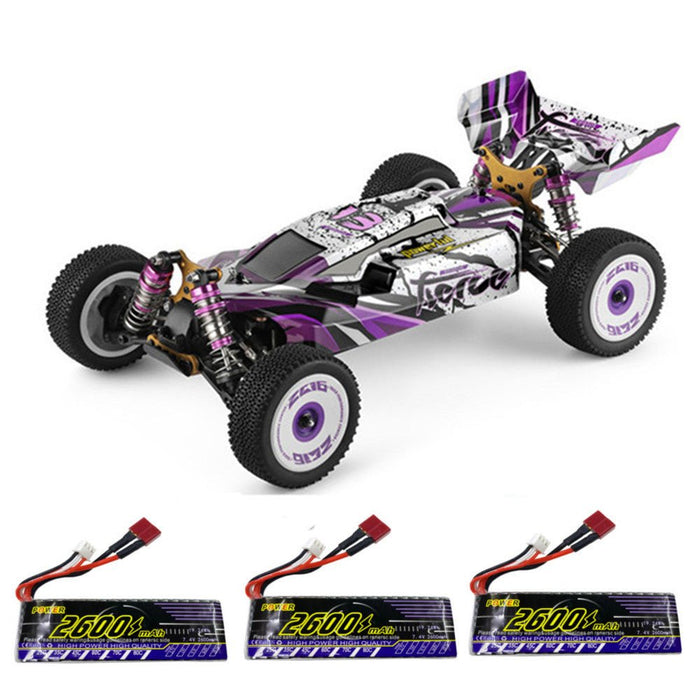 Wltoys 124019 RTR - 2600mAh Upgraded Battery 2.4G 4WD 55km/h Metal Chassis RC Car - Perfect for Enthusiasts and High-Speed Racing Fans - Shopsta EU