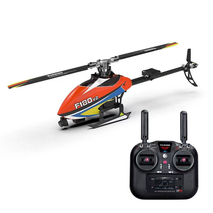 YXZNRC F180 V2 - 6CH 6-Axis Gyro GPS + Optical Flow Localization, 5.8G FPV Camera, Dual Brushless Direct Drive Motor - Flybarless RTF RC Helicopter for Enthusiasts - Shopsta EU